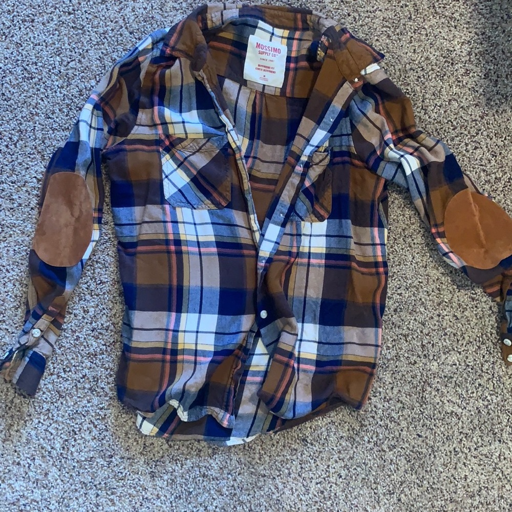 Women’s Plaid Shirt With Elbow Patches